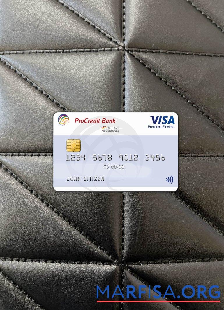 Printable Bulgaria ProCredit Visa Electron photolook front sample